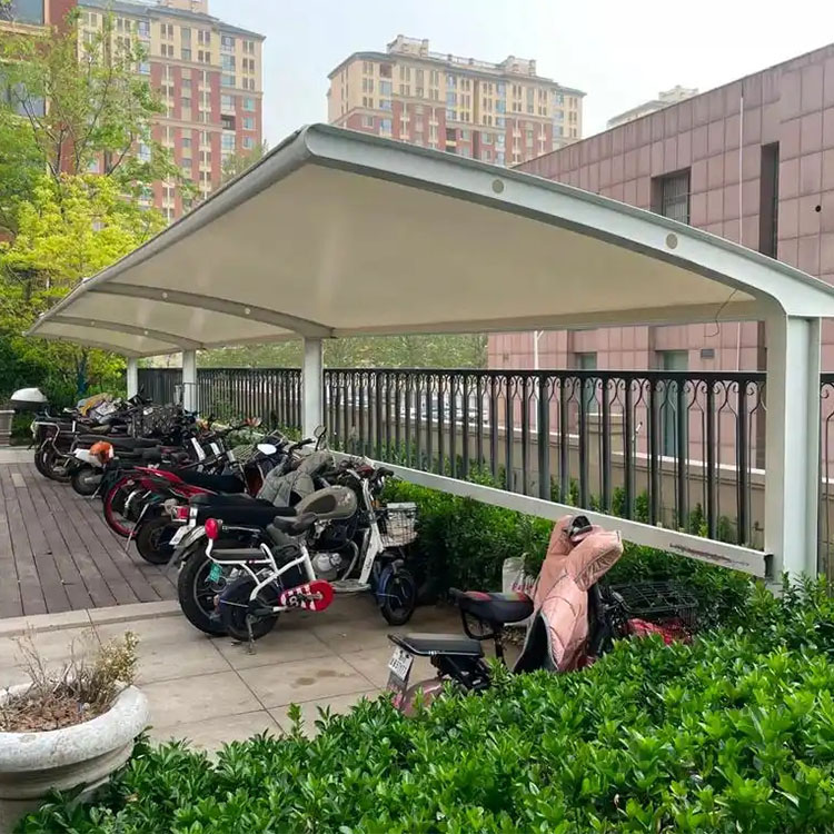 宜城市膜结构电动车棚